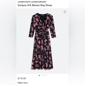 Ralph Lauren 3/4 Sleeve Dress